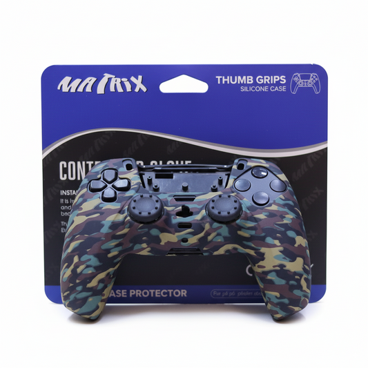 Military Brown Thumb Grips Silicone Case